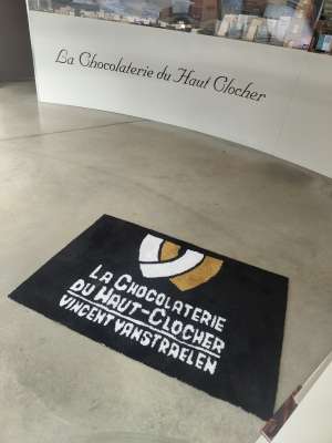 Carpette sur-mesure pour la Chocolaterie du Haut-Clocher à Bierset - Liège 
